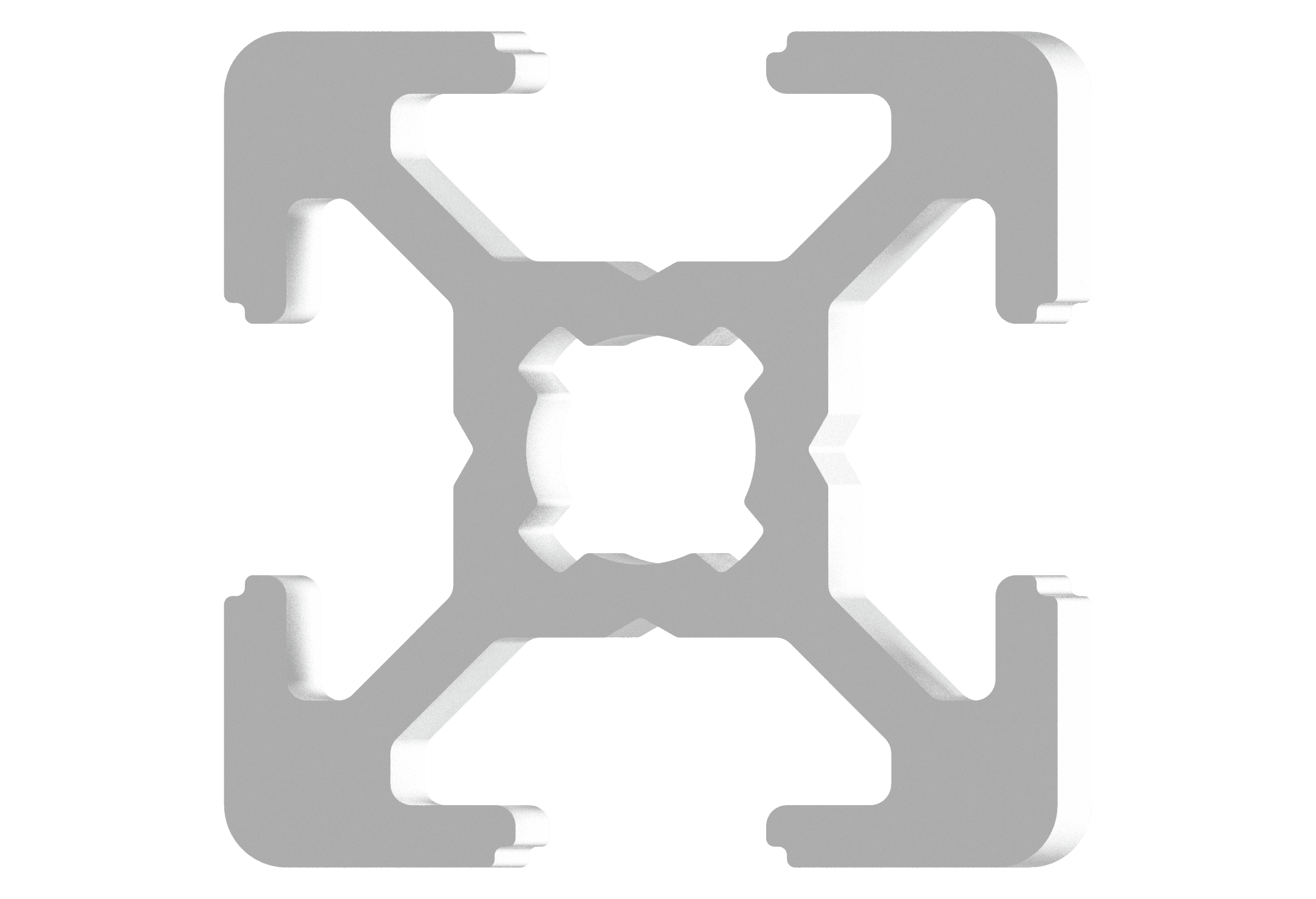 Aluminium profiles silver anodized