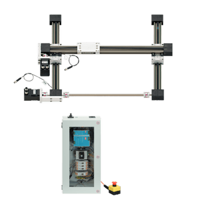 Flat Linear Robot - Stepper Motors with Encoder, Working Space 300x300 mm