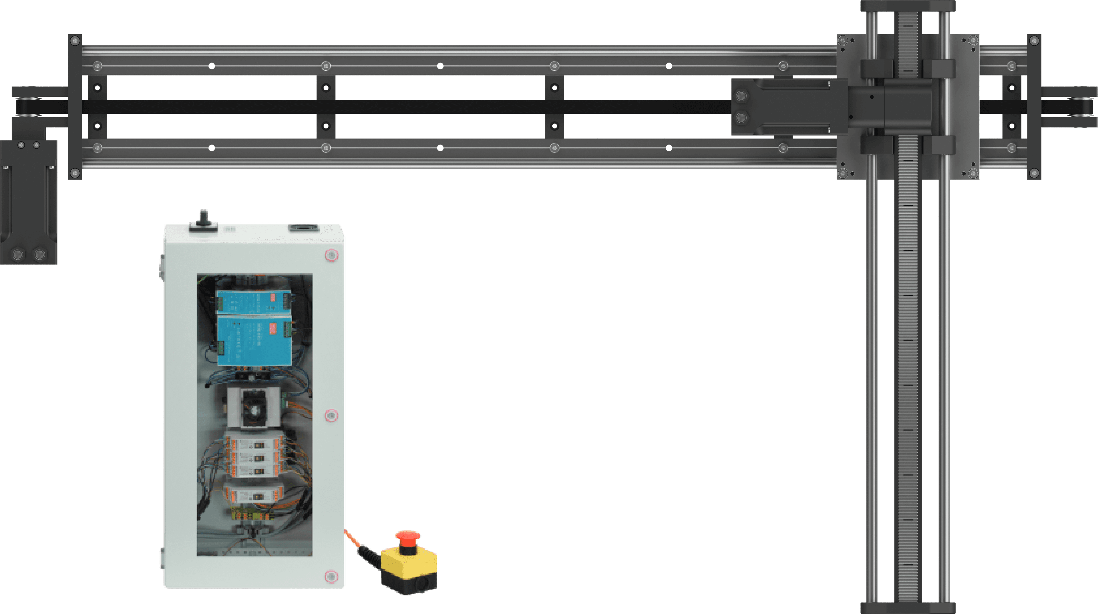 Line Gantry - 800x500 mm, Stepper Motors with Encoder 