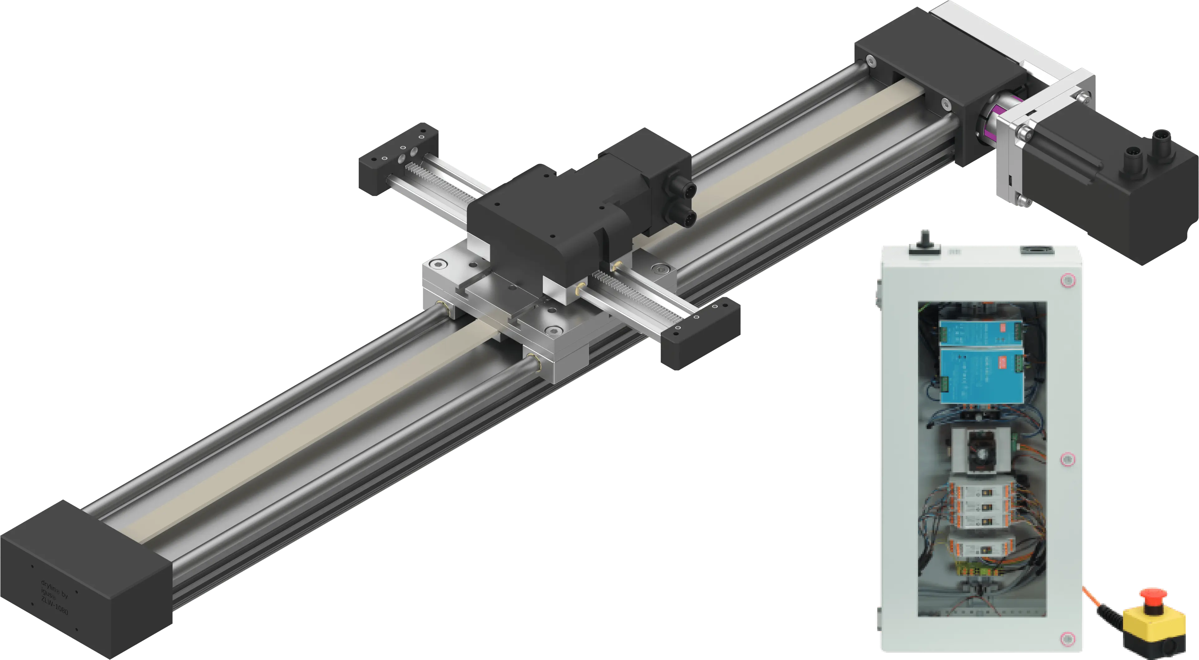 Line Robot | Stepper Motors with Encoder | Working Space 500x150 mm