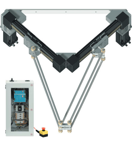 2-Achs Delta-Roboter | 2 DOF| 400 mm | 5kg
