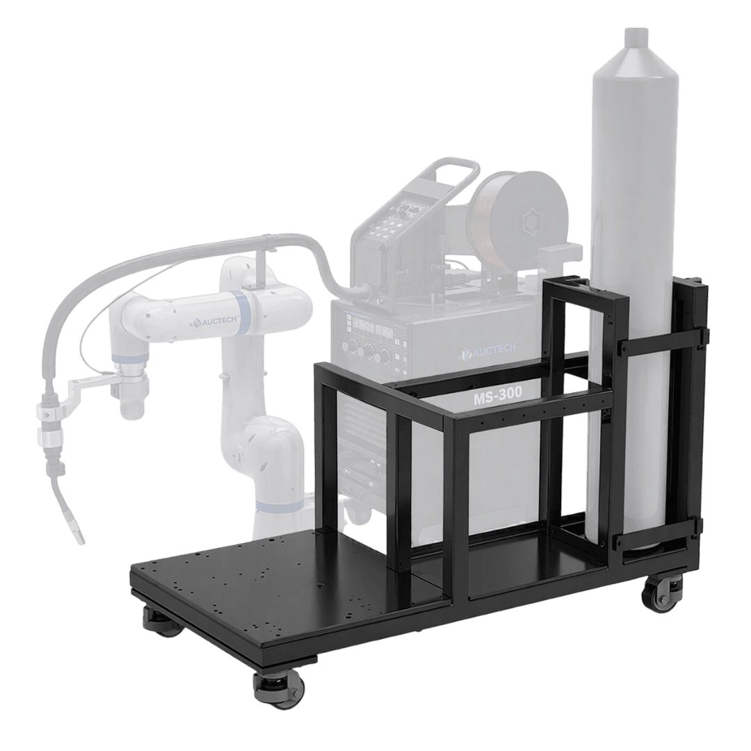 Mobile metal trolley for the welding machine
